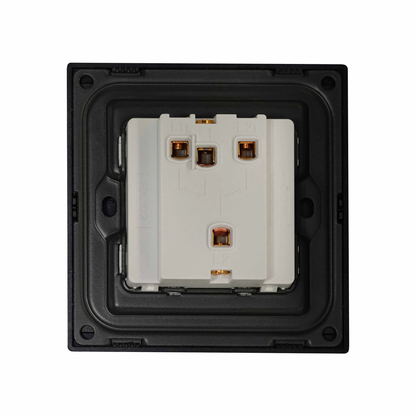 2 Gang 1 Way Momentary Switch – Ultra Thin Plastic