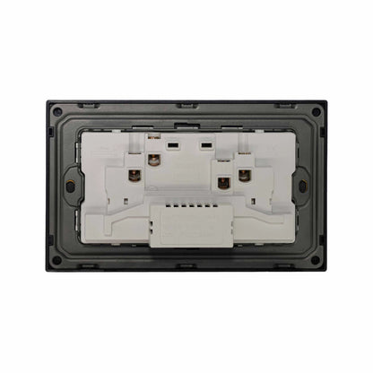 Double MF Socket 13A – USB + Type-C (5V 2.1A) – Ultra Thin Plastic