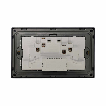 Double UK Socket 13A – Ultra Thin Plastic