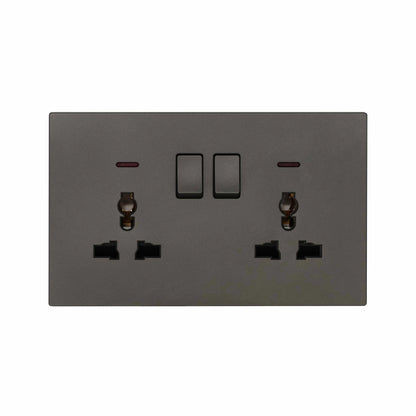 Double MF Socket 13A – Ultra Thin Plastic