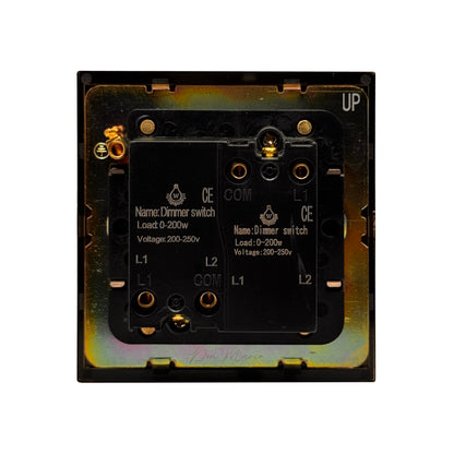 Double Light Dimmer 2 way Switch - 3watts～200watts - Stainless Steel