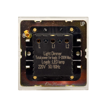 Single Light Dimmer 2 way Switch-  3watts～200watts - Stainless Steel
