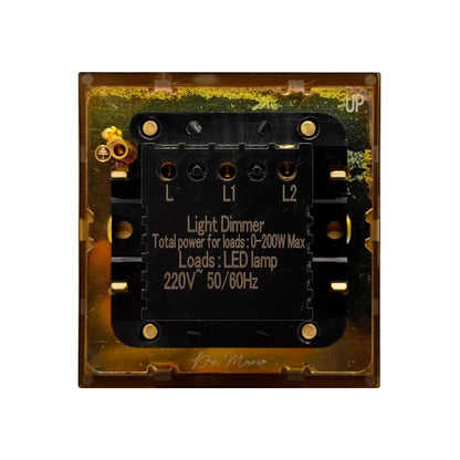 Single Light Dimmer 2 way Switch-  3watts～200watts - Stainless Steel