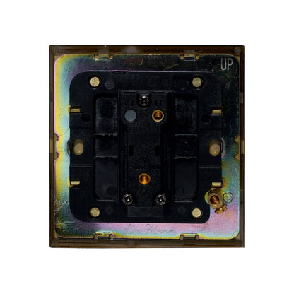 Door Bell Switch - Plain Toggle - Stainless Steel / Copper