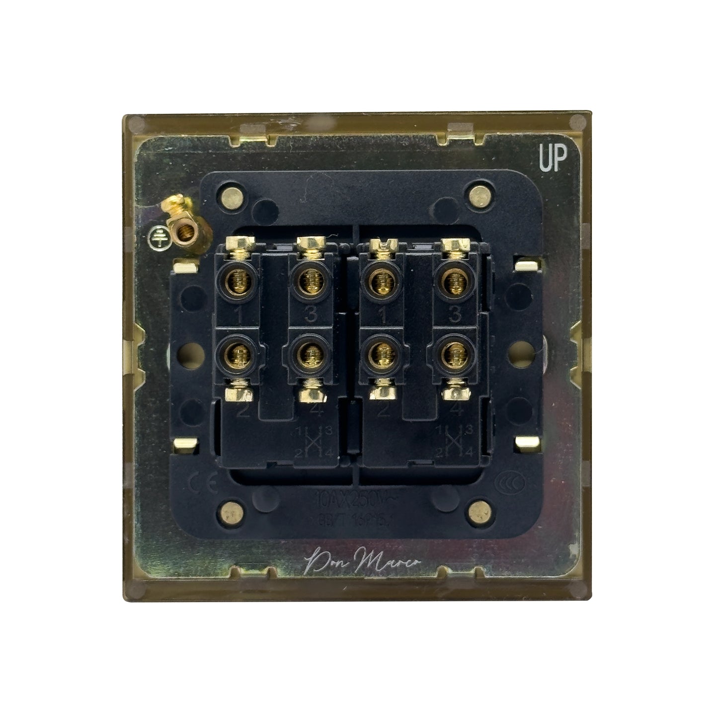 2 Gang Intermediate Switch - Rocker Button Stainless Steel