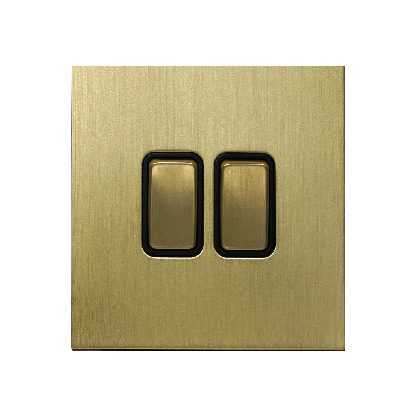 2 Gang 2 Way Switch – Rocker Button – Stainless Steel