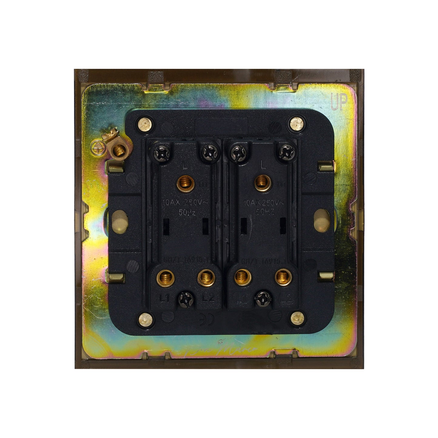 2 Gang 2 Way Switch – Rocker Button – Stainless Steel