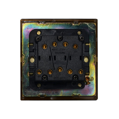 3 Gang 2 Way Switch – Rocker Button – Stainless Steel
