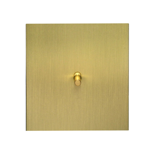 1 Gang Intermediate Switch – Plain Toggle – Stainless Steel / Copper