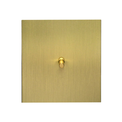 Door Bell Switch - Plain Toggle - Stainless Steel / Copper