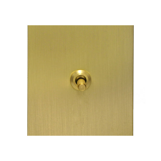 Door Bell Switch – Knurled Toggle – Stainless Steel / Copper