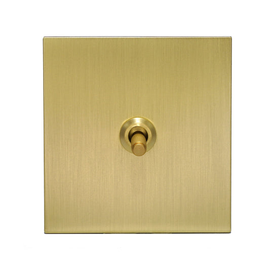 1 Gang Intermediate Switch – Knurled Toggle – Stainless Steel / Copper