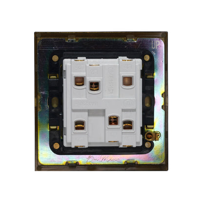 1 Gang Intermediate Switch – Plain Toggle – Stainless Steel / Copper