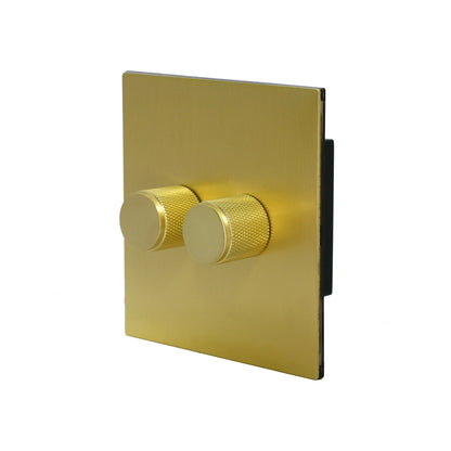 Double Light Dimmer 2 way Switch - 3watts～200watts - Stainless Steel