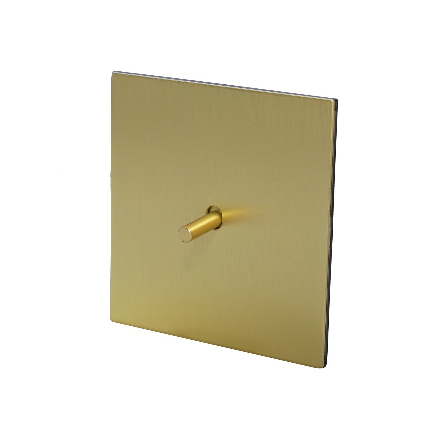 1 Gang 2 Way Switch – Plain Toggle – Stainless Steel / Copper