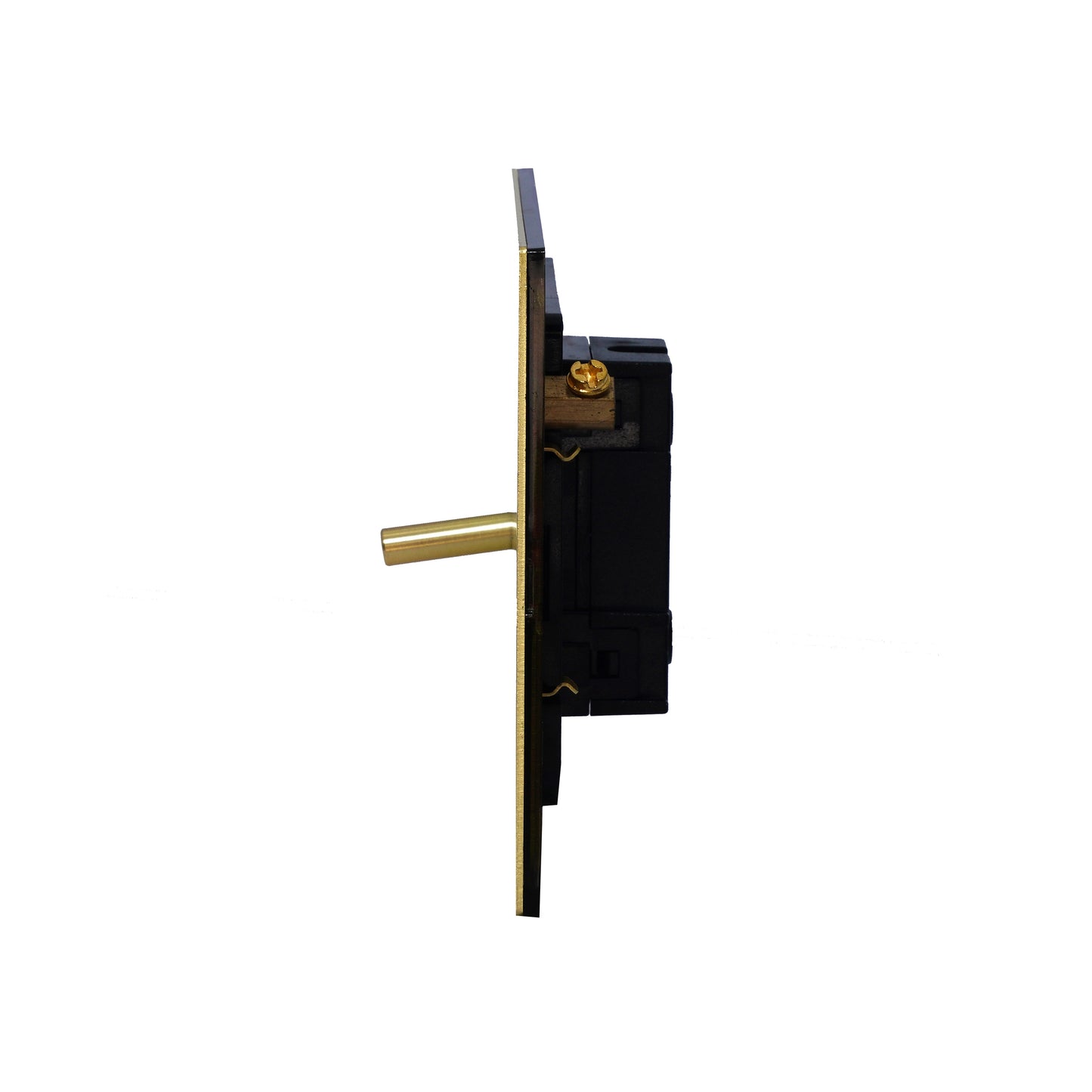 1 Gang 2 Way Switch – Plain Toggle – Stainless Steel / Copper