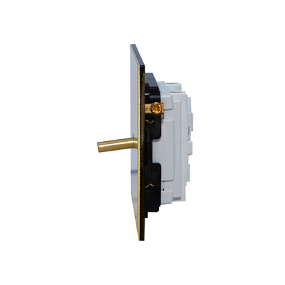 1 Gang Intermediate Switch – Plain Toggle – Stainless Steel / Copper