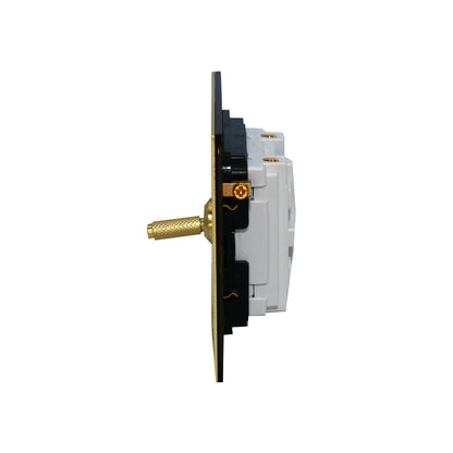1 Gang Intermediate Switch – Knurled Toggle – Stainless Steel / Copper