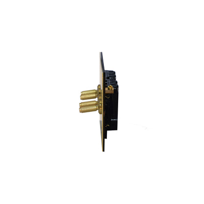 4 Gang 2 Way Switch (148) – Knurled Toggle – Stainless Steel / Copper
