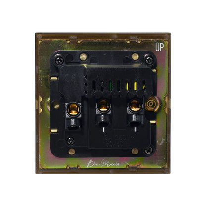 Single MF Socket 13A – On/Off + USB + Type-C – Stainless Steel