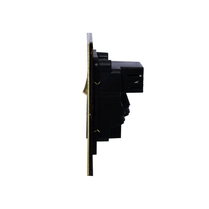 Single MF Socket 13A – On/Off + USB + Type-C – Stainless Steel