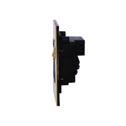 Single UK Socket 13A – On/Off + USB + Type-C – Stainless Steel