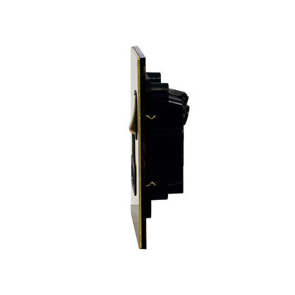 Single MF Socket 13A – On/Off – Stainless Steel