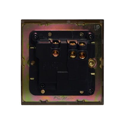 Single MF Socket 13A – On/Off – Stainless Steel