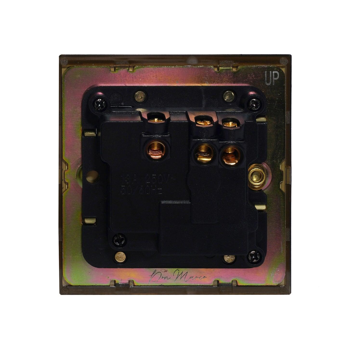 Single MF Socket 13A – On/Off – Stainless Steel