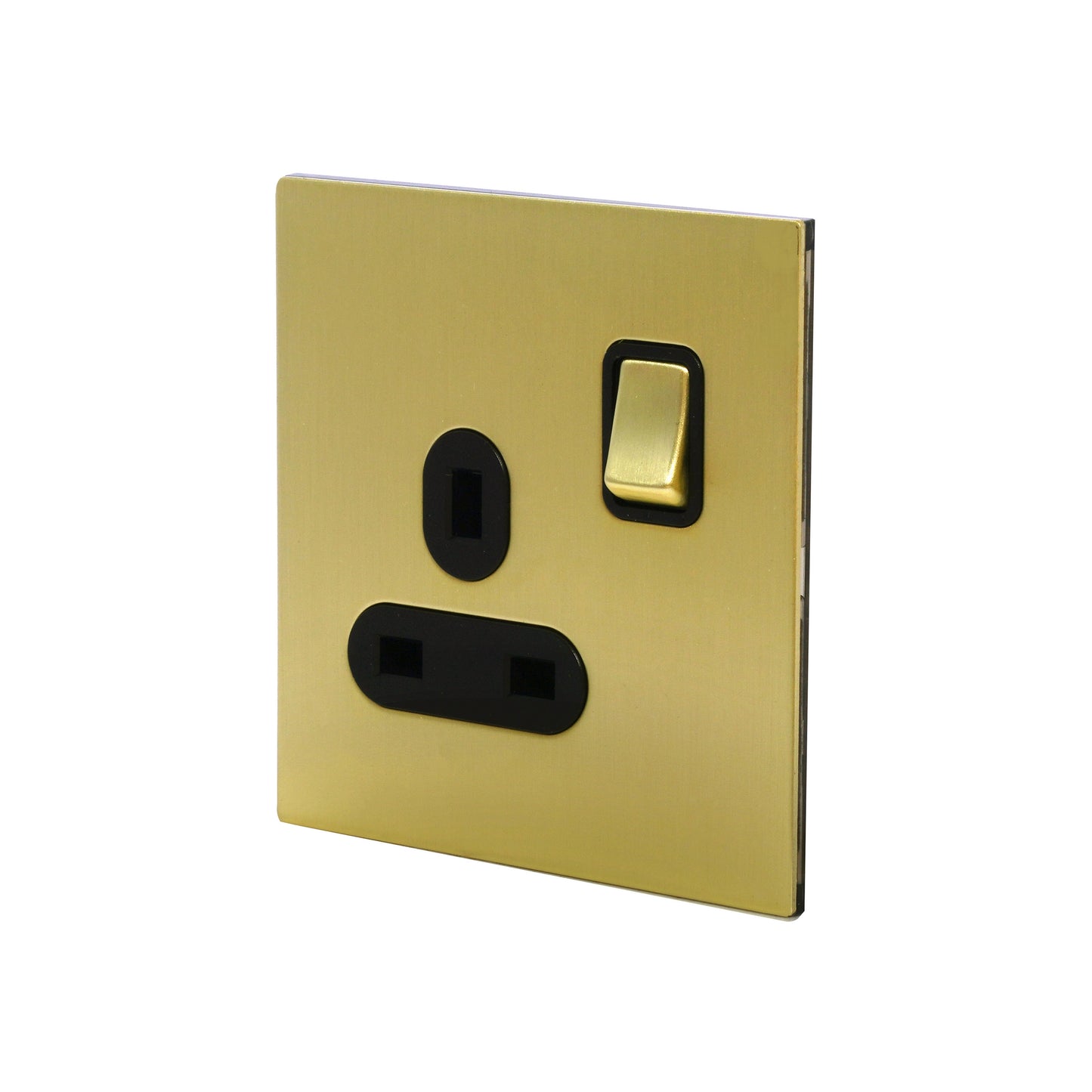 Single UK Socket 13A – On/Off – Stainless Steel