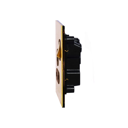 Single UK Socket 13A – On/Off – Stainless Steel