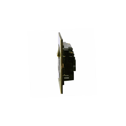 Double MF Socket 13A – On/Off – Stainless Steel