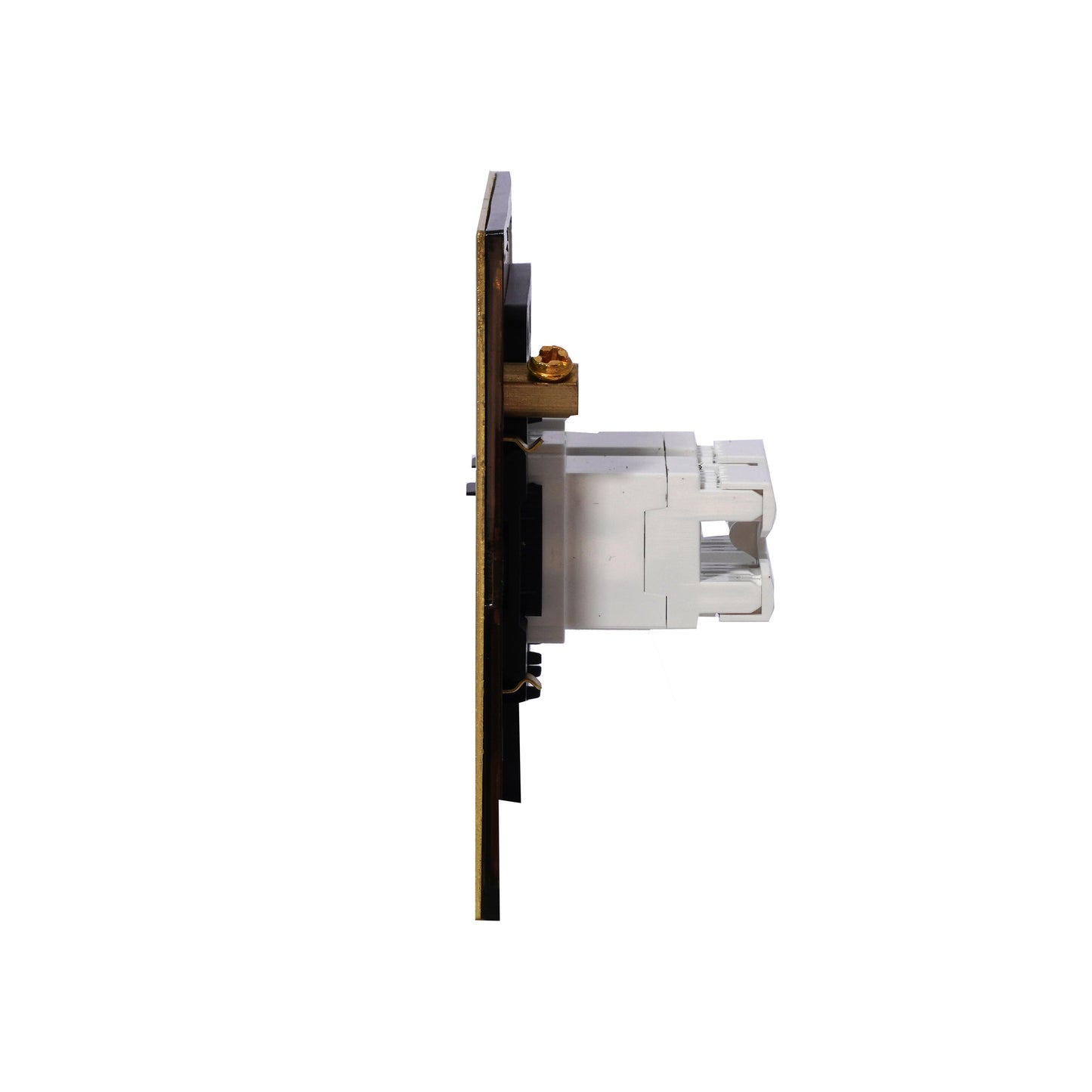 Tel + Computer Socket – Stainless Steel