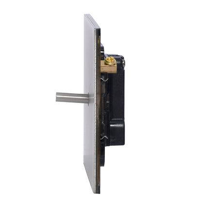 Door Bell Switch - Plain Toggle - Stainless Steel / Copper