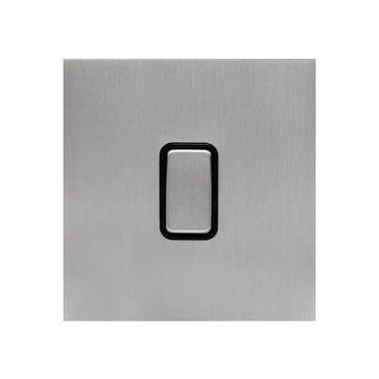 1 Gang 2 Way Switch – Rocker Button – Stainless Steel