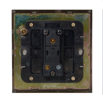 Door Bell Switch – Knurled Toggle – Stainless Steel / Copper
