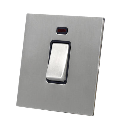20A Switch – Rocker Button – Stainless Steel