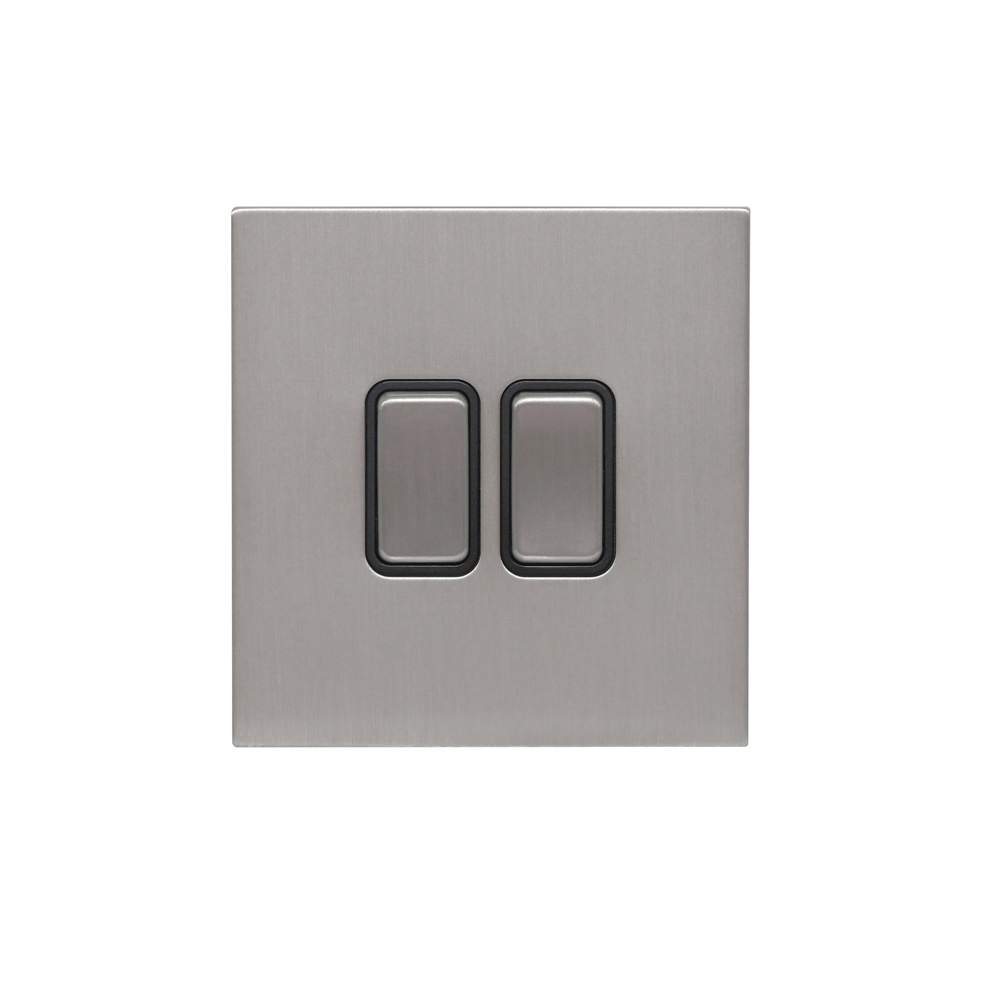 2 Gang 2 Way Switch – Rocker Button – Stainless Steel – DonMarco ...