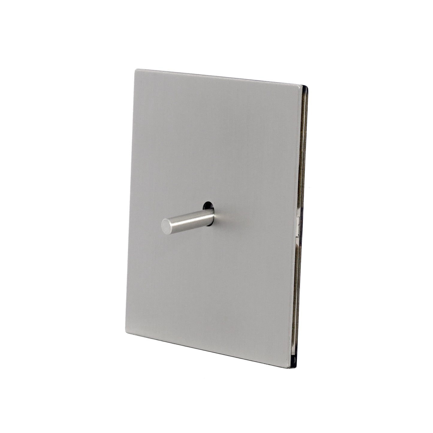 1 Gang 2 Way Switch – Plain Toggle – Stainless Steel / Copper
