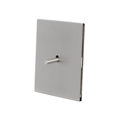 1 Gang 2 Way Switch – Plain Toggle – Stainless Steel / Copper