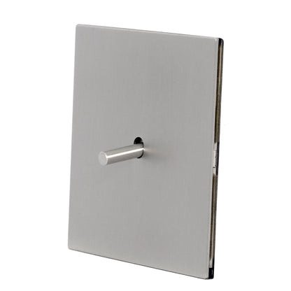 Door Bell Switch - Plain Toggle - Stainless Steel / Copper