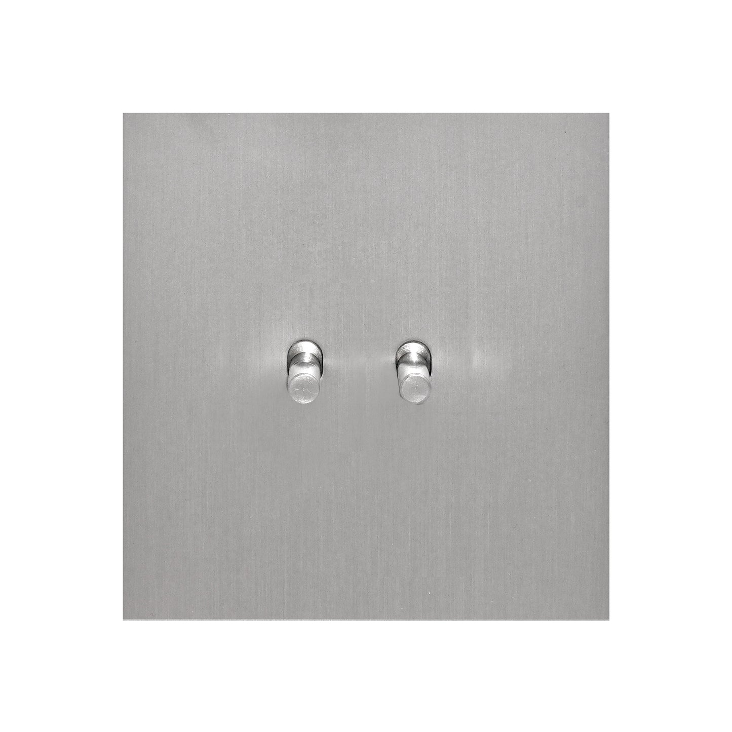 1 Gang 2 Way Switch – Plain Toggle – Stainless Steel / Copper