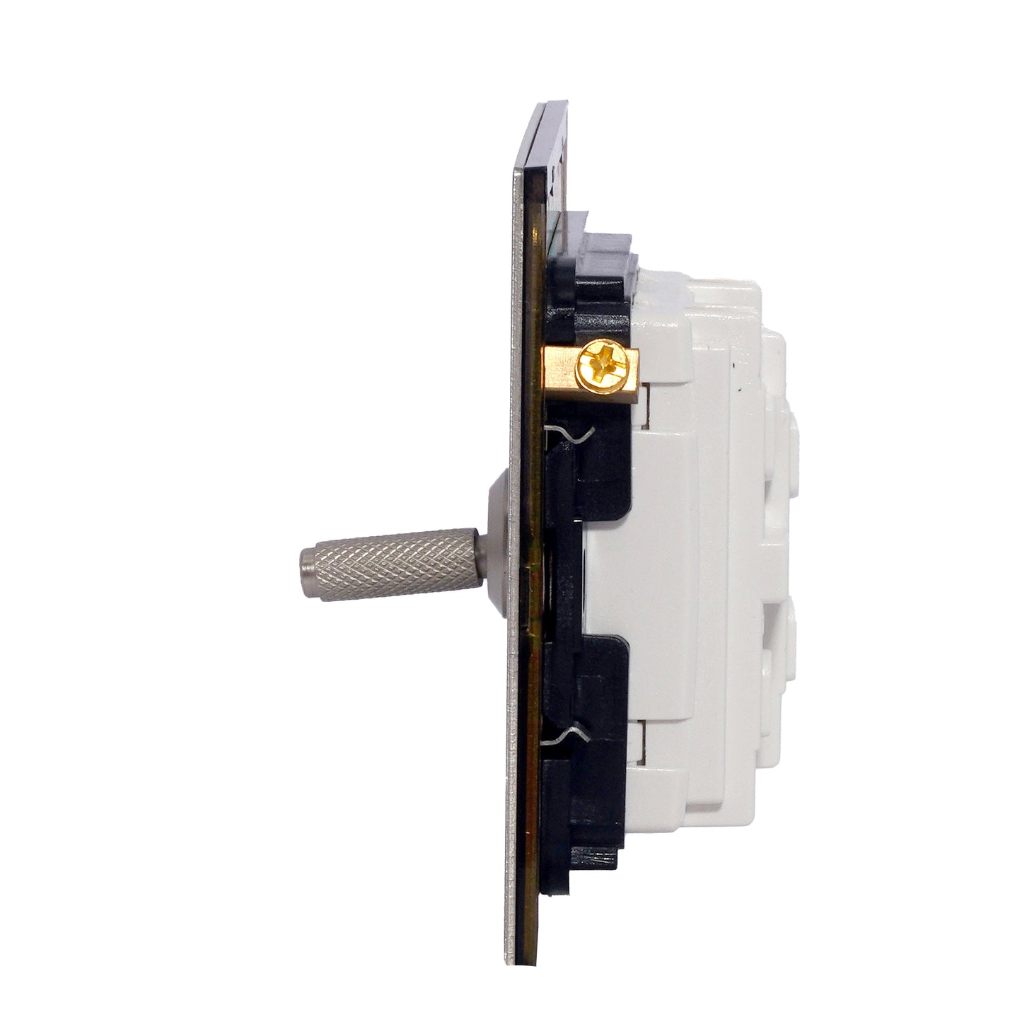 1 Gang Intermediate Switch – Knurled Toggle – Stainless Steel / Copper