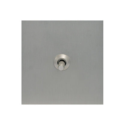 1 Gang 2 Way Switch – Knurled Toggle – Stainless Steel / Copper