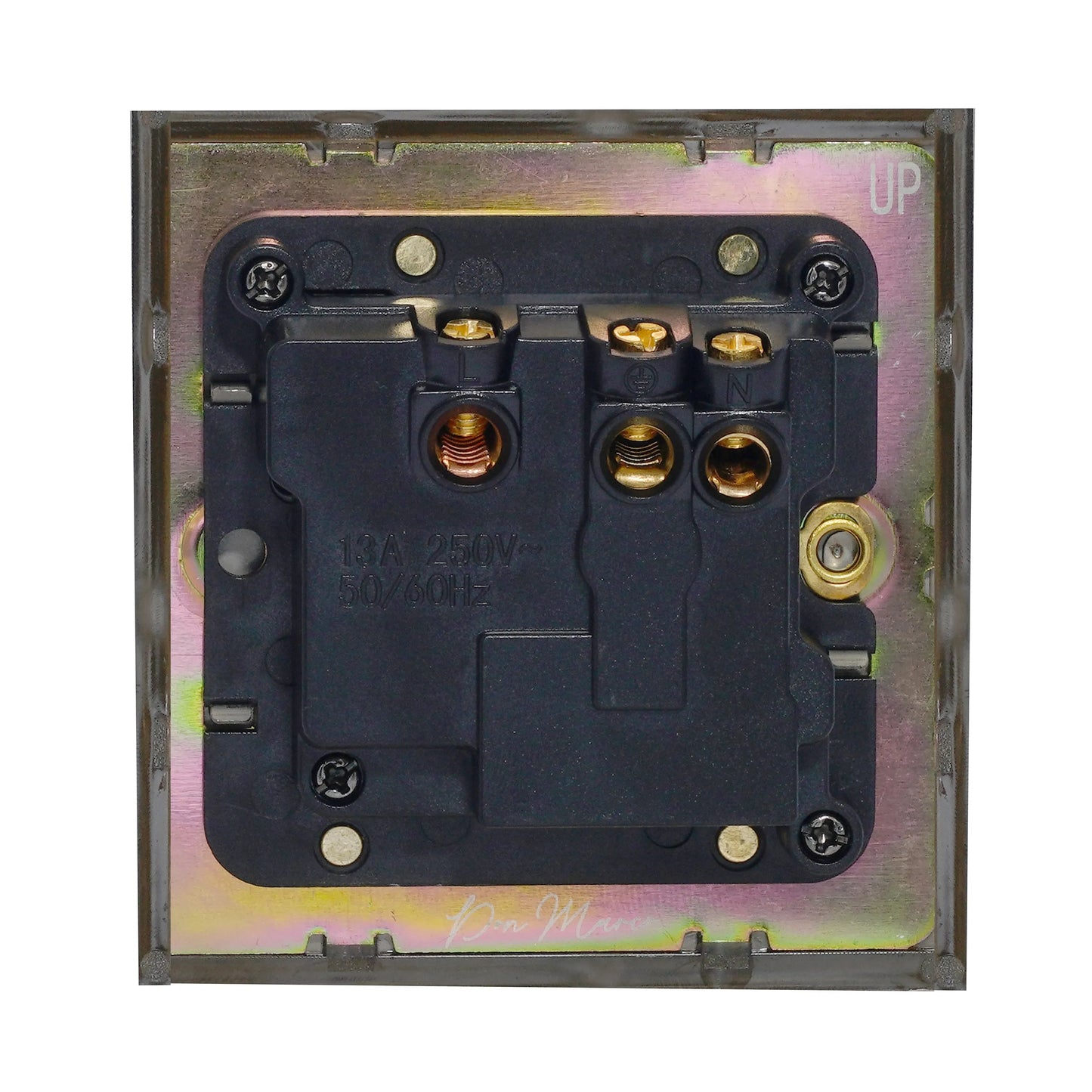 Single MF Socket 13A – On/Off – Stainless Steel