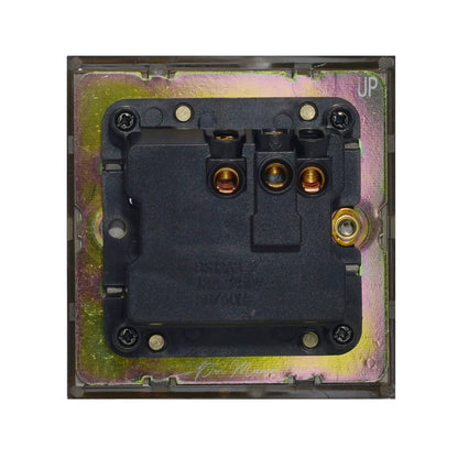 Single UK Socket 13A – On/Off – Stainless Steel