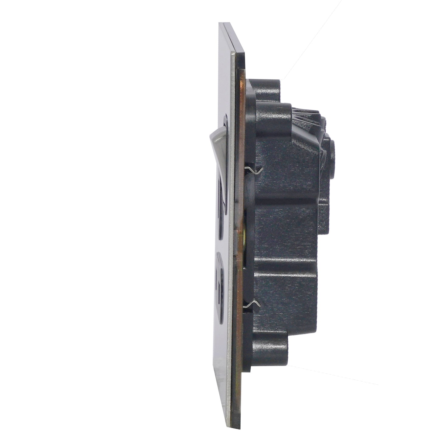 Single UK Socket 13A – On/Off – Stainless Steel