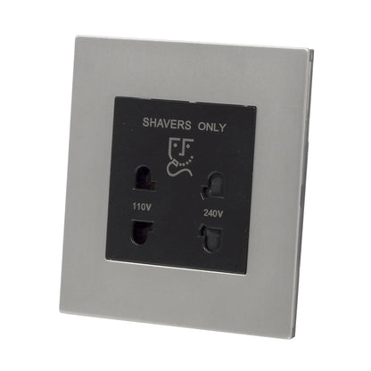 Shaver Socket – Stainless Steel