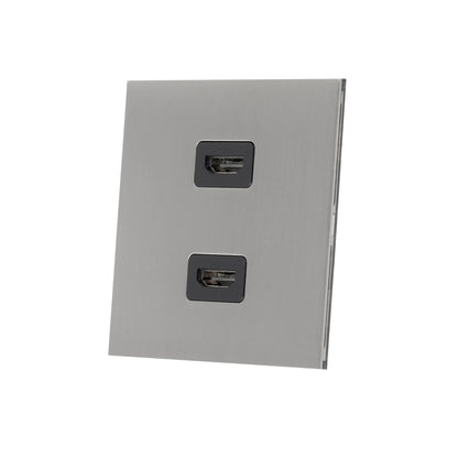 Double HDMI – Stainless Steel