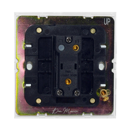Door Bell Switch – Knurled Toggle – Stainless Steel / Copper